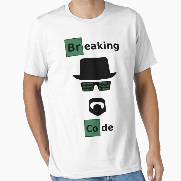 Breaking Code - Black/Green Parody Design for Hackers Essential T-Shirt