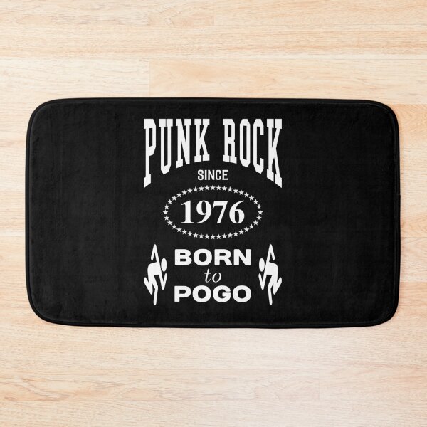 Item preview, Punk Rock Since 1976 Born to Pogo - White on Black Punk Rocker Design designed and sold by ramiro.