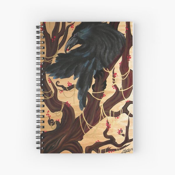 Lone Raven Spiral Notebook