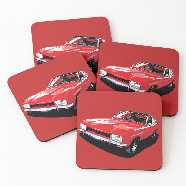 Item preview, Ford Capri in red designed and sold by candc-retro.