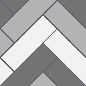 Artwork thumbnail, Geometric Pattern: Herringbone: Monochrome by Red Wolf