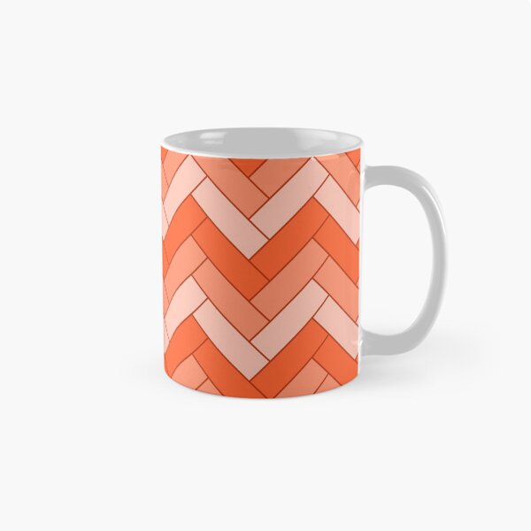 Item preview, Geometric Pattern: Herringbone: Orange designed and sold by Red Wolf.