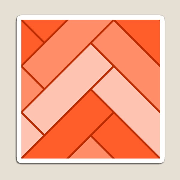 Item preview, Geometric Pattern: Herringbone: Orange designed and sold by Red Wolf.
