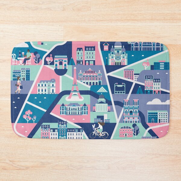 Item preview, Map of Paris designed and sold by Jing Zhang.