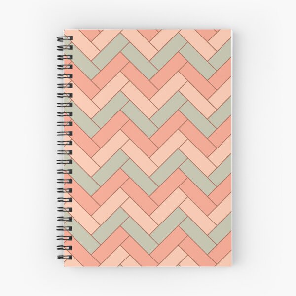 Item preview, Geometric Pattern: Herringbone: Salmon designed and sold by Red Wolf.