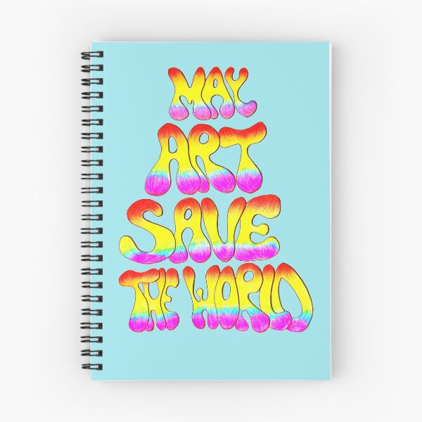 Item preview, Rainbow colors May Art Save the World Typography designed and sold by Sunfreestar.