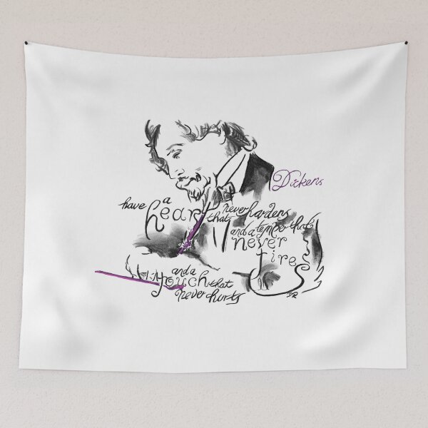Item preview, Charles Dickens Picture Quote - Have A Heart designed and sold by douglasrickard.