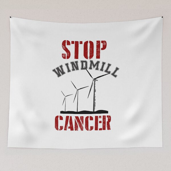 Item preview, STOP WINDMILL CANCER awareness Anti Trump 2020 election designed and sold by hadleydesigns.