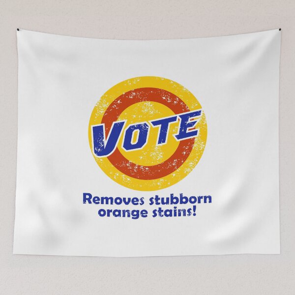 Item preview, Vote Removes Stubborn Orange Stains detergent Anti Trump designed and sold by hadleydesigns.