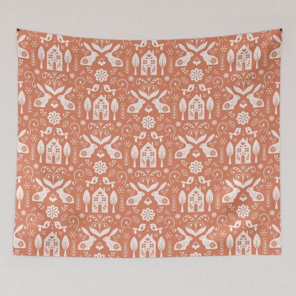 Item preview, Folk escandinavo (coral) designed and sold by movezerb.