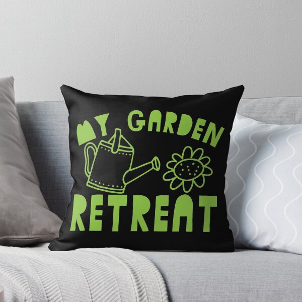 Item preview, MY GARDEN RETREAT with watering can and flower designed and sold by jazzydevil.