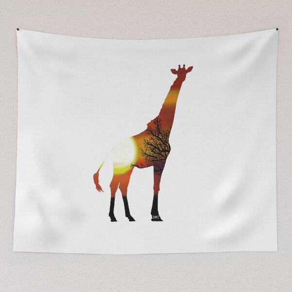 Item preview, Giraffe Sunset Tree Silhouette designed and sold by DSC Arts.