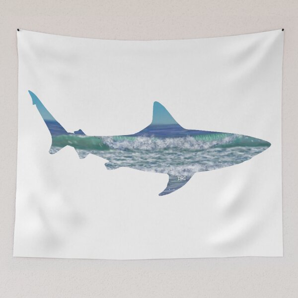 Item preview, Shark Beach Silhouette designed and sold by DSC Arts.