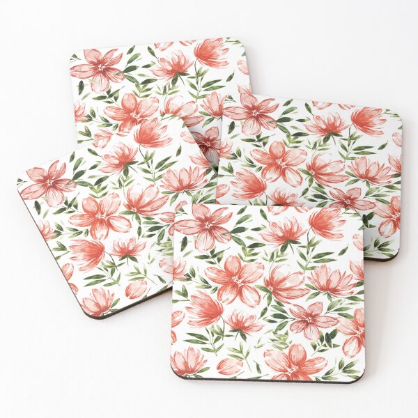 Item preview, Red Watercolor Flowers designed and sold by B & K     Store.