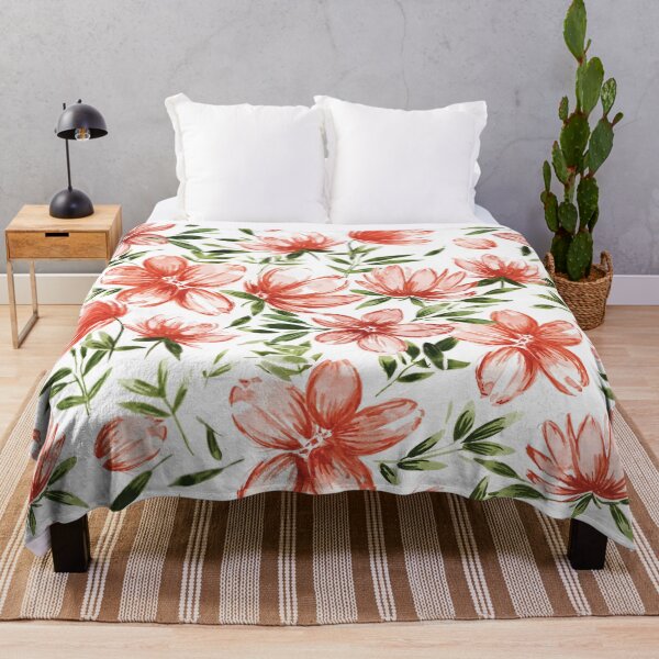 Item preview, Red Watercolor Flowers designed and sold by B & K     Store.