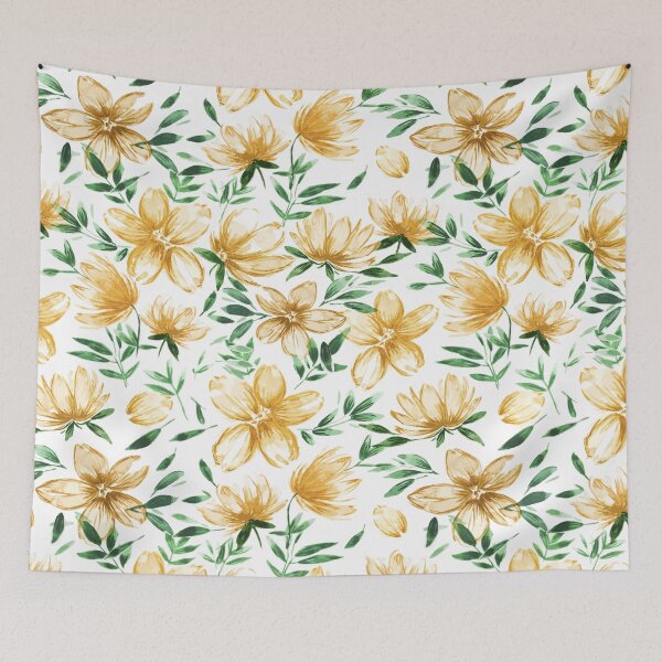 Item preview, Yellow Watercolor Flowers designed and sold by B & K     Store.
