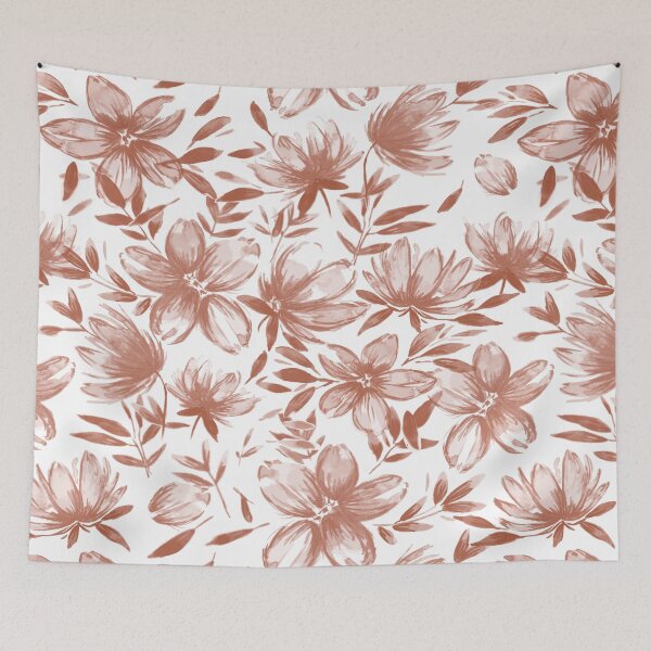 Item preview, Brown Watercolor Flowers designed and sold by B & K     Store.