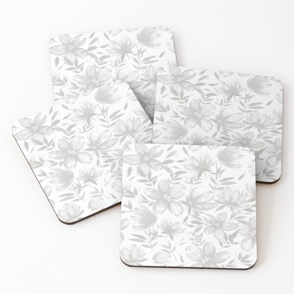 Item preview, Light Gray Watercolor Flowers designed and sold by B & K     Store.