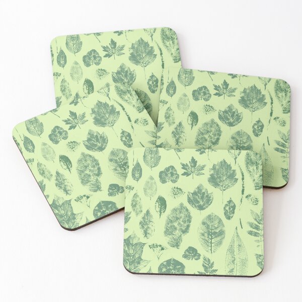 Item preview, Forest leaves ink stamps pattern.  designed and sold by KarinaKalina.