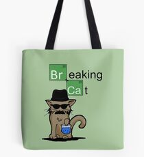 Breaking Cat Tote Bag