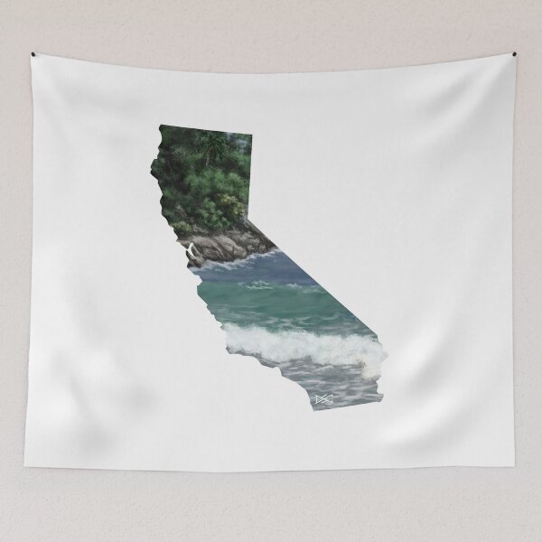 Item preview, California Rocky Coast Silhouette designed and sold by DSC Arts.