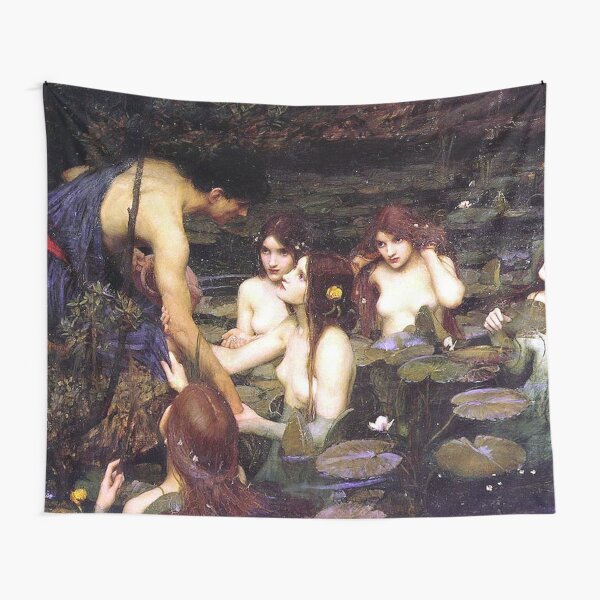 HYLAS AND THE NYMPHS - WATERHOUSE Tapestry