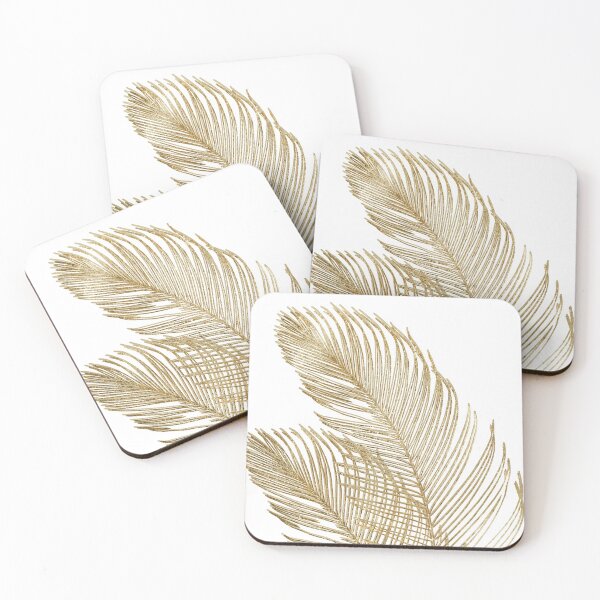 Item preview, Palm Leaves Finesse Line Art with Gold Foil #2 (Photo of Foil Only - Not Reflective) designed and sold by Anita's & Bella's Art.
