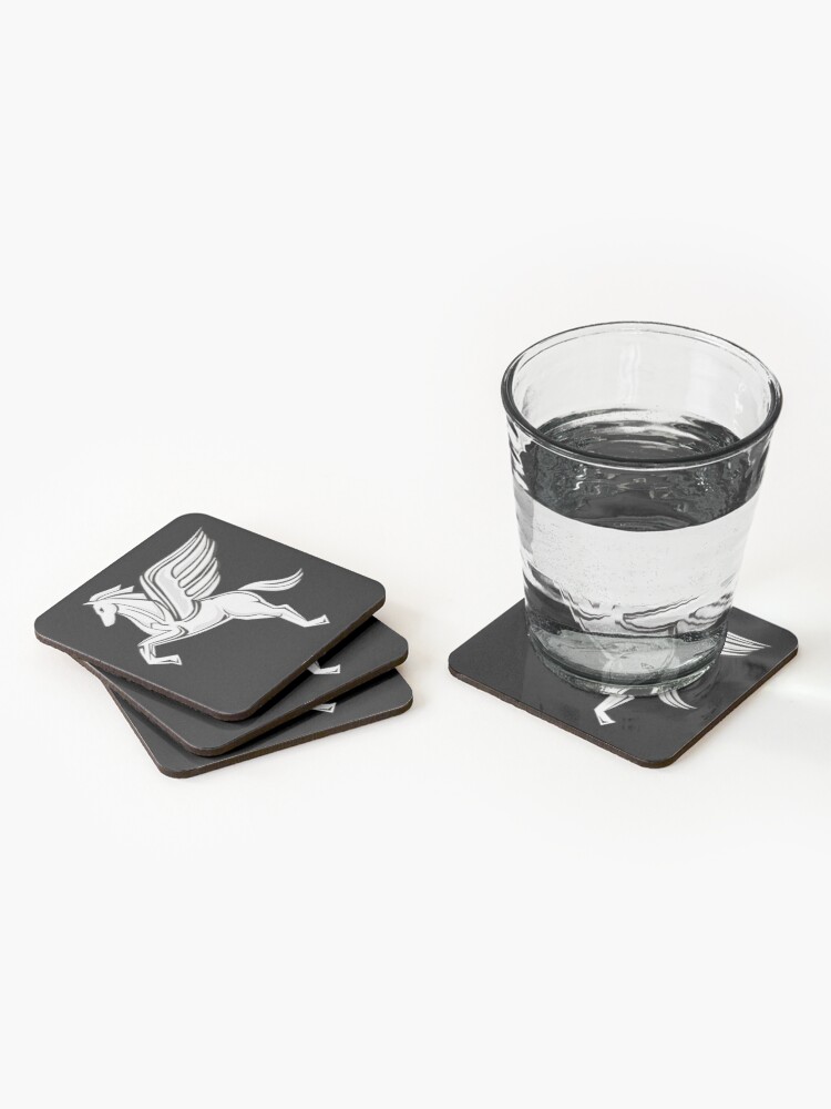 Alternate view of Chasing Pegasus Image (original) Coasters (Set of 4)