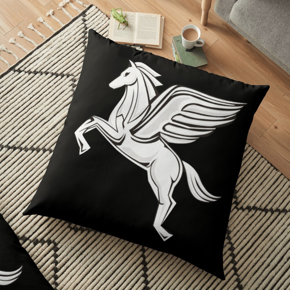 Chasing Pegasus Image (original) Floor Pillow
