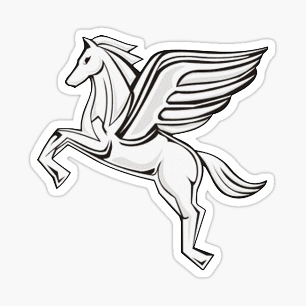 Chasing Pegasus Image (original) Sticker