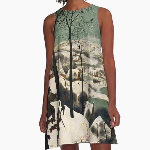 HUNTERS IN THE SNOW - BRUEGEL A-Line Dress