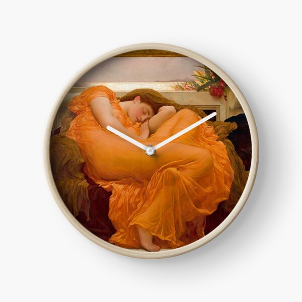 FLAMING JUNE - FREDERIC LEIGHTON Clock