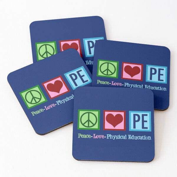Item preview, Peace Love PE Teacher | Physical Education designed and sold by Epic Love Designs.