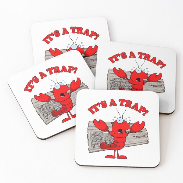 Item preview, Funny Lobster It's a Trap Fishing Seafood Meme Pun designed and sold by funnytshirtemp.