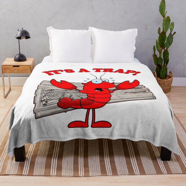 Item preview, Funny Lobster It's a Trap Fishing Seafood Meme Pun designed and sold by funnytshirtemp.