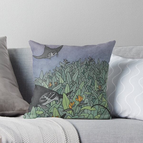 Item preview, Underwater meadow, manta rays and birds of paradise designed and sold by adrstefanska.