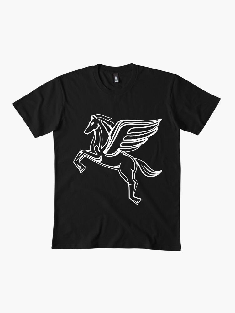 Thumbnail 2 of 4, Premium T-Shirt, Chasing Pegasus Image (White Outline) designed and sold by incognitagal.