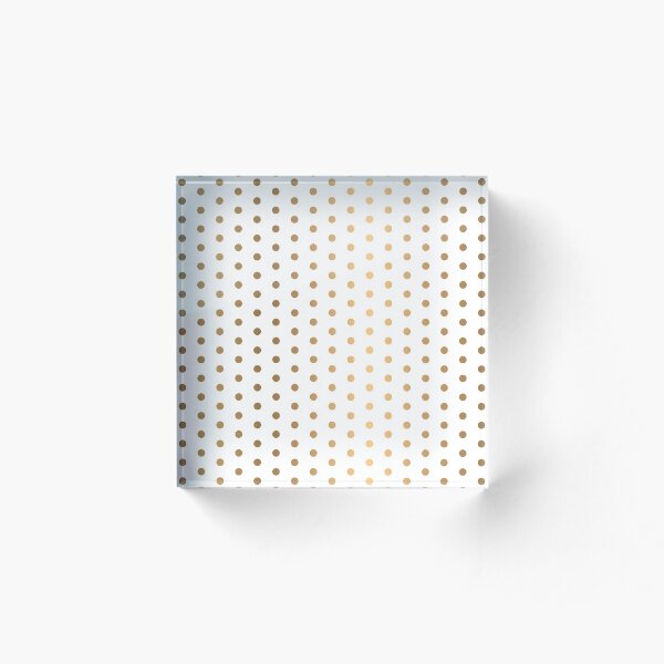 Item preview, Polka Dots on White | Copper / Gold designed and sold by SJ Designs.