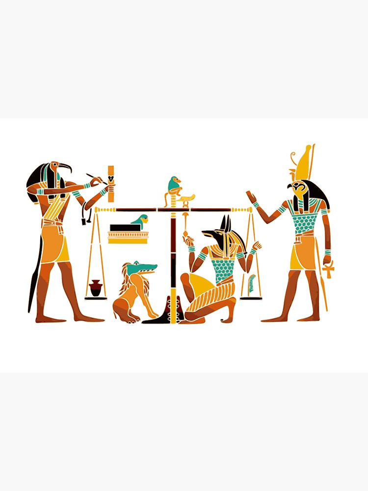 WEIGHING THE SOUL. Egyptians. Egyptian. by TOMSREDBUBBLE