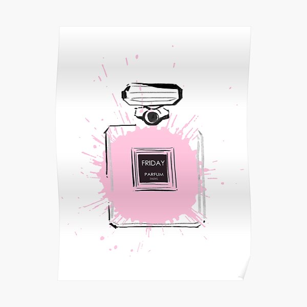 Pink Friday Perfume Bottle Poster