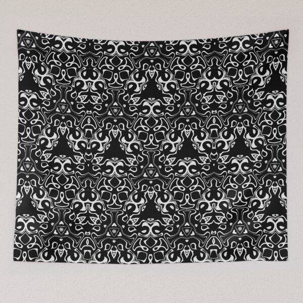 Item preview, Kaleidoscope White Monochrome, pattern 3 designed and sold by Bennydoscope.