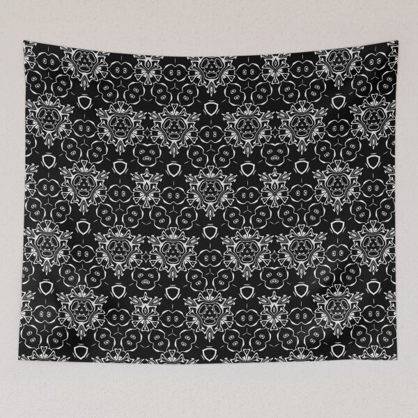 Item preview, Monochrome White Kaleidoscope, Pattern 4 designed and sold by Bennydoscope.
