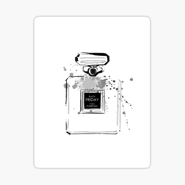 Black Friday Perfume Bottle Sticker