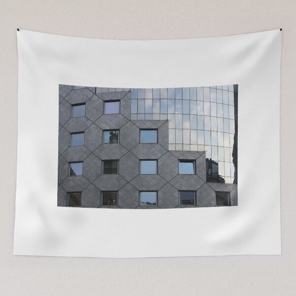 Item preview, Modern building facade detail Vienna Austria designed and sold by goceris.