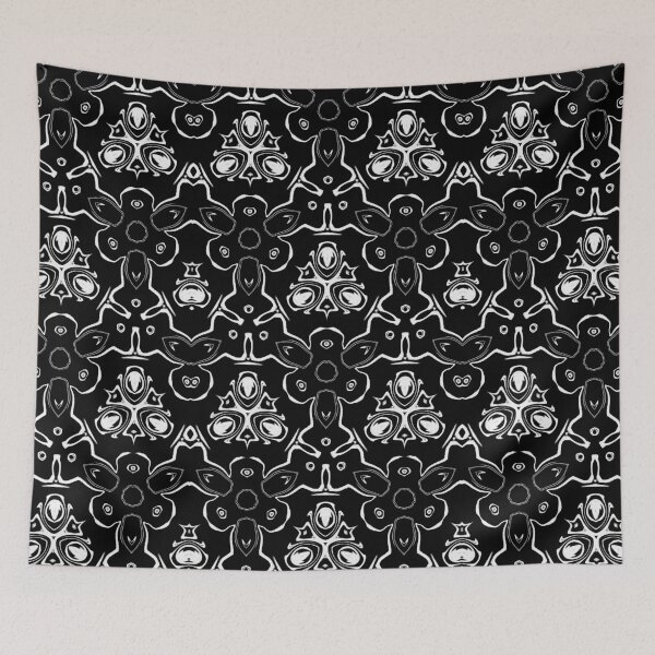 Item preview, Monochrome White Kaleidoscope, Pattern 5 designed and sold by Bennydoscope.