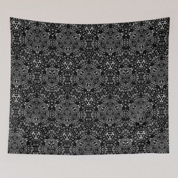 Item preview, Monochrome White Kaleidoscope, Pattern 5 designed and sold by Bennydoscope.