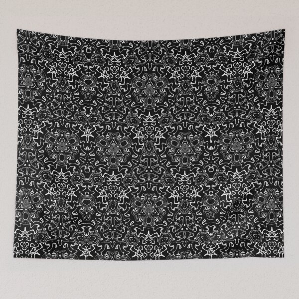 Item preview, Kaleidoscope White Monochrome, pattern 7 designed and sold by Bennydoscope.
