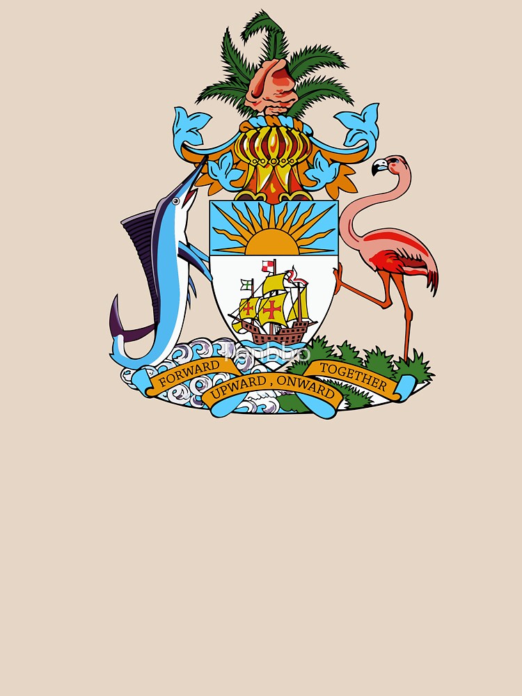 Download "Bahamas coat of arms" T-shirt by Tonbbo | Redbubble