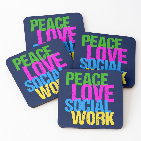 Item preview, Peace Love Social Work Gift for Social Workers designed and sold by Epic Love Designs.