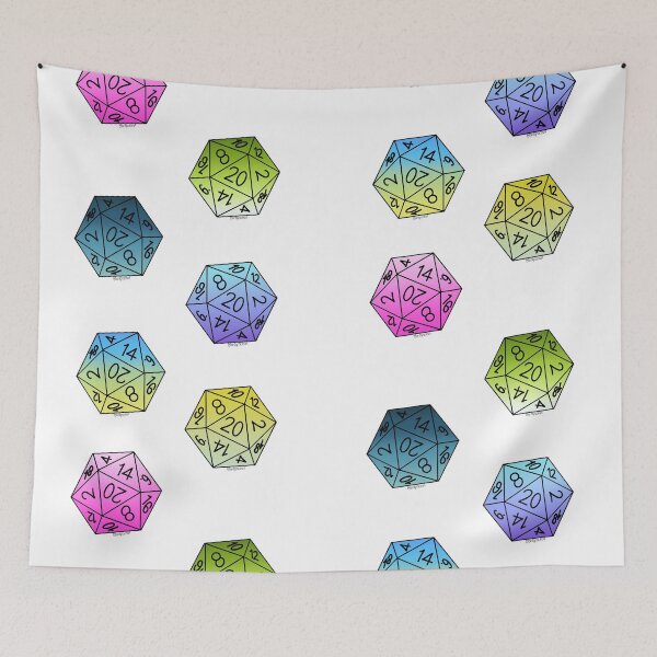 Item preview, Dungeons and Dragons 6 Pack D20 Dice- Multiple Colors 2 designed and sold by LordGraceArt.